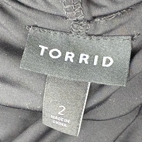 Torrid Mini Scuba Lace-Up Bodycon Mini Dress - Picture 9 of 11